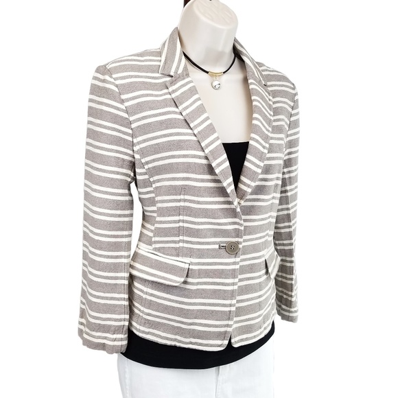 LOFT Jackets & Blazers - LOFT striped linen jacket